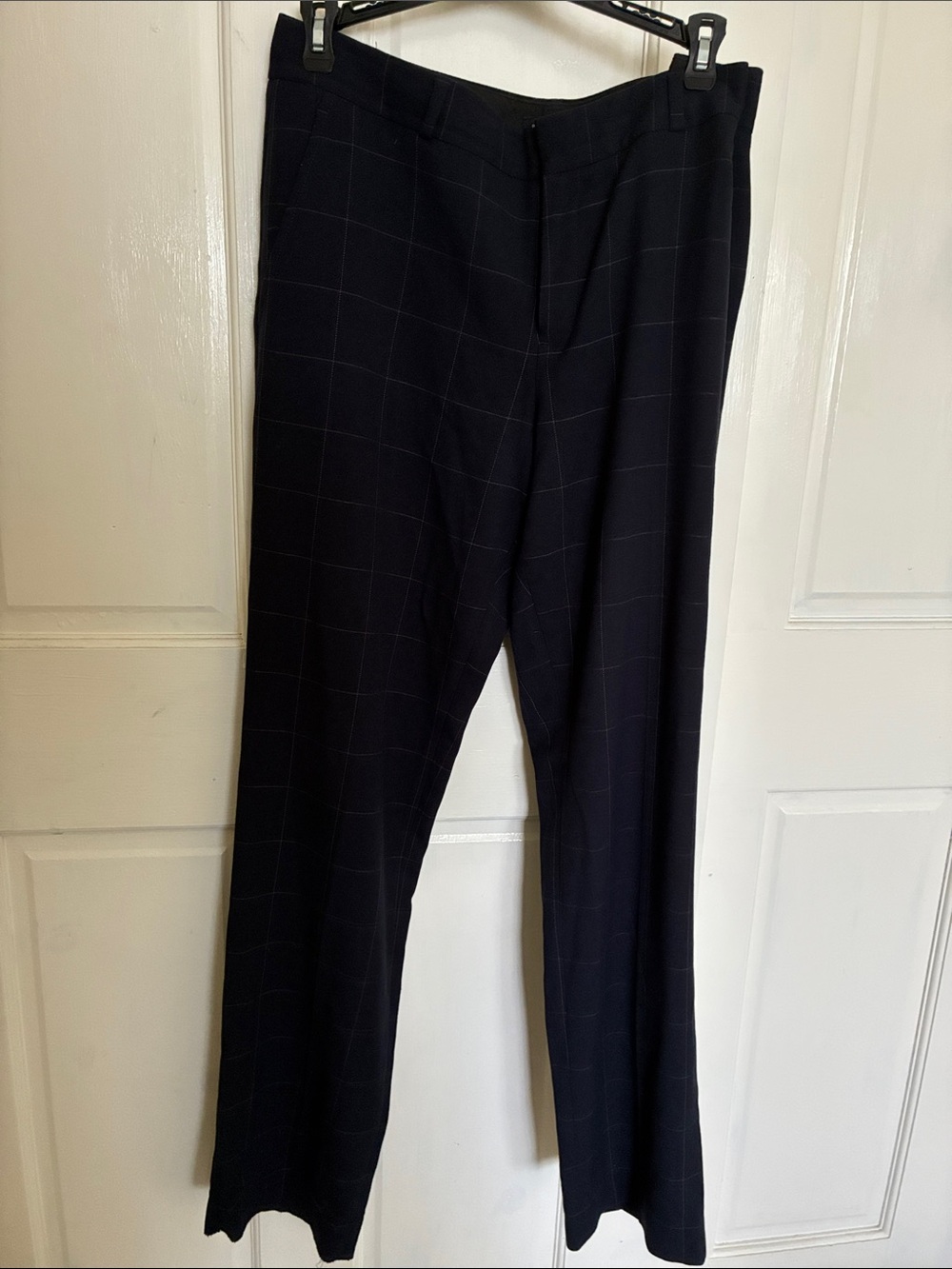 Banana Republic Women’s Blue Grid Pattern Pants